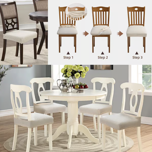 (🎅EARLY CHRISTMAS SALE-49% OFF)Jacquard Chair Seat Cover & BUY 6 GET EXTRA 20% OFF