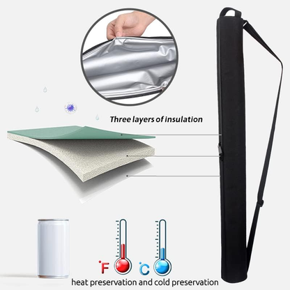 Golf Beer Sleeve for Golf Bag,7-Can Beer Insulated Cooler Sleeve,Keeps Canned Beverages Cold While On The Golf Course - Stores Up to 7 Cans Discreetly in Your Golf Bag - for Gifts