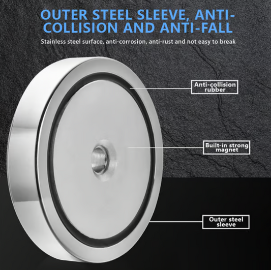 Fishing Magnet: 260LBS Super Strong Neodymium Magnet for Epic Treasure Hunting 🧲