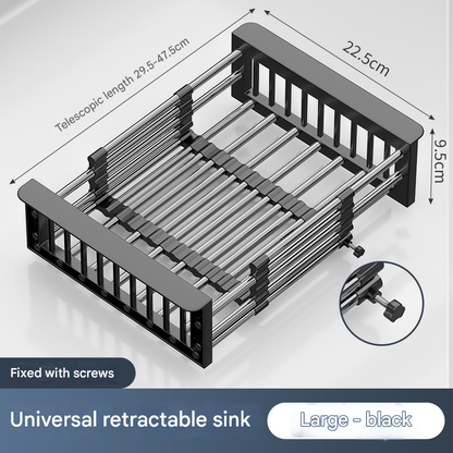 Extend kitchen sink drain basket