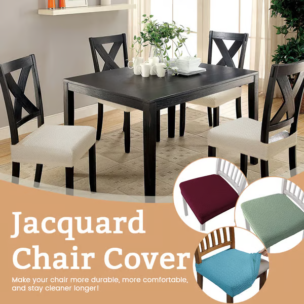 (🎅EARLY CHRISTMAS SALE-49% OFF)Jacquard Chair Seat Cover & BUY 6 GET EXTRA 20% OFF